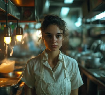 平凡中的璀璨,餐饮部服务员的瞬间精神